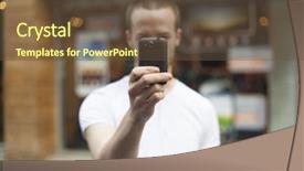  Presentation with city street - PPT layouts with close view on the hay bales and windmills on the field background and a gray colored foreground