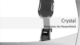  Presentation with assistive device - Cool new slide set with mobile device in car backdrop and a light gray colored foreground