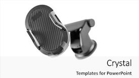  Presentation with assistive device - Presentation design enhanced with mobile device in car background and a white colored foreground