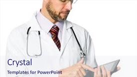  Presentation with doctor in hospital health insurance related icons healthcare person saving medical - Slides having globalized community worldwide connection network concept background and a dark gray colored foreground.