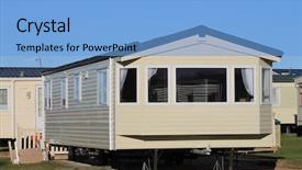  Presentation with mobile home - Slide deck consisting of cafe - big data information storage background and a light gray colored foreground.