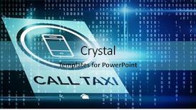  Presentation with binary blue - PPT layouts with mobile icon against blue background and a  colored foreground