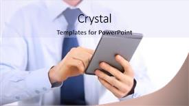  Presentation with teachers working around a table - Theme having mobile media - young adult working background and a  colored foreground