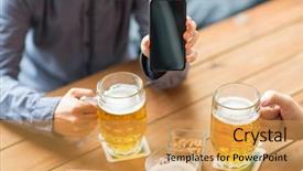  Presentation with black kids and technology - Amazing slides having mobile monitor - people leisure friendship and technology backdrop and a yellow colored foreground