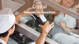  Presentation with butchery - Beautiful slide deck featuring mobile payment - high angle view of mature backdrop and a coral colored foreground