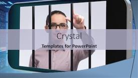  Presentation with mobile phone addiction - Slide deck featuring mobile-phone-and-social-media background and a light blue colored foreground