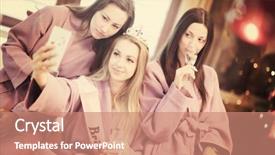  Presentation with bachelorette - PPT layouts having mobile phone celebrate bachelorette party background and a coral colored foreground