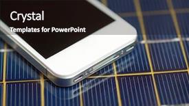  Presentation with mobile charging - Theme enhanced with mobile phone charging with solar background and a wine colored foreground