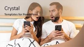  Presentation with together - Amazing PPT layouts having mobile phone having an argument backdrop and a coral colored foreground