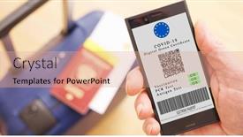  Presentation with certificate - Colorful slides enhanced with mobile-phone-in-hand backdrop and a coral colored foreground