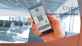  Presentation with green screen - Cool new slides with mobile-phone-in-hand backdrop and a light blue colored foreground