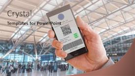  Presentation with green screen - Slide set featuring mobile-phone-in-hand background and a soft green colored foreground