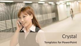  Presentation with stand - Slide deck with mobile phone in the mrt background and a lemonade colored foreground