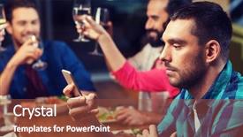  Presentation with internet addiction - Slides with mobile phone problems - leisure technology internet addiction lifestyle background and a tawny brown colored foreground