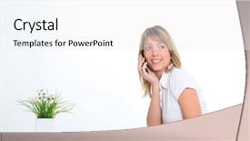  Presentation with electronic recycling - Presentation theme having mobile phone technology earth - communication and electronic device recycling background and a  colored foreground