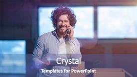  Presentation with construction documents - Cool new slide deck with mobile phone with cardboard box backdrop and a ocean colored foreground