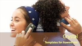  Presentation with mobile phone and germs - Amazing slides having mobile phone young couple talking backdrop and a tawny brown colored foreground