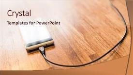  Presentation with mobile charging - Cool new theme with mobile smart phone charging backdrop and a lemonade colored foreground