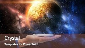  Presentation with transport and future technology concept - Beautiful presentation featuring mobile solar - business future technology and people backdrop and a tawny brown colored foreground