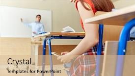  Presentation with technology learning - Colorful theme enhanced with mobile testing - education high school learning technology backdrop and a lemonade colored foreground