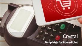  Presentation with payment - Amazing theme having mobile wallet - payment screen against man using backdrop and a tawny brown colored foreground