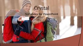  Presentation with catholic couple silhouette of young - Presentation theme featuring mobility orientation - young couple taking selfie background and a  colored foreground