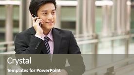  Presentation with chinese chinese - Cool new presentation with mobilphone people talking - chinese businessman outside office backdrop and a gray colored foreground