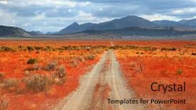  Presentation with wild fire - Slide set consisting of mobius - new growth after wild fire background and a  colored foreground