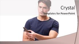  Presentation with brown sugar isolated on white - Amazing slide set having mobsters - young mobster with knife isolated backdrop and a  colored foreground