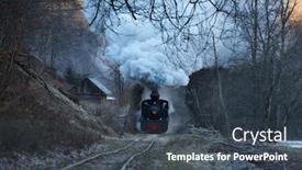  Presentation with steam train - Cool new presentation theme with mocanita-the-steam-train backdrop and a dark gray colored foreground