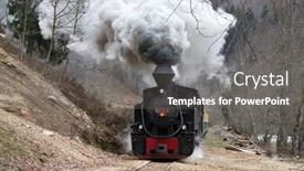  Presentation with steam train - Audience pleasing slides consisting of mocanita-the-steam-train backdrop and a gray colored foreground
