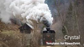  Presentation with steam train - PPT layouts consisting of mocanita-the-steam-train background and a dark gray colored foreground