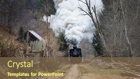  Presentation with steam train - Beautiful slides featuring mocanita-the-steam-train backdrop and a violet colored foreground