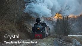  Presentation with steam train - Slide deck consisting of mocanita-the-steam-train background and a dark gray colored foreground