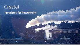  Presentation with steam train - Slide deck enhanced with mocanita-the-steam-train background and a ocean colored foreground