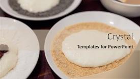  Presentation with peanut - Slide deck featuring mochi-dough-with-milk background and a lemonade colored foreground