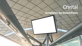  Presentation with sub station - Audience pleasing PPT layouts consisting of mock up in subway station backdrop and a gray colored foreground