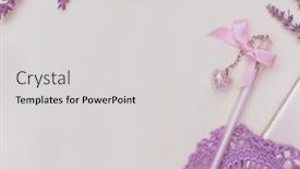  Presentation with lavender flowers - Colorful slide deck enhanced with mock-up-with-diary backdrop and a light gray colored foreground