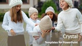  Presentation with bad - Audience pleasing slide set consisting of mockery - bad joke backdrop and a gray colored foreground