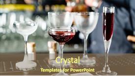  Presentation with cocktail bar - Presentation theme consisting of mocktail - barman making cocktail background and a violet colored foreground