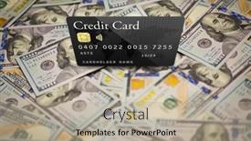  Presentation with credit card - Theme having mockup-black-credit-card-resting background and a mint green colored foreground