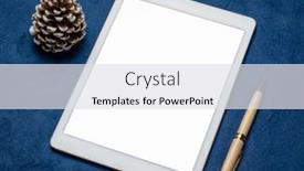  Presentation with pine cone - Slide deck consisting of mockup-of-digital-tablet background and a  colored foreground