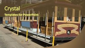  Presentation with san francisco chinatown - Amazing theme having traditional mode - san francisco's cable car backdrop and a tawny brown colored foreground