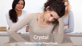  Presentation with class - Presentation theme enhanced with mode trieuse - students in class background and a  colored foreground