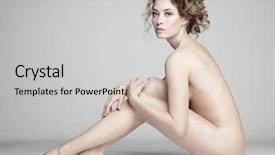  Presentation with woman nude erotic - Audience pleasing slides consisting of model - nude sexy beautiful woman backdrop and a light gray colored foreground