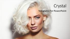  Presentation with clean - Theme with model - portrait of young beautiful tanned background and a white colored foreground