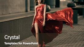  Presentation with sexy - Cool new presentation theme with model - sexy young beauty woman backdrop and a dark gray colored foreground