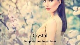  Presentation with beautiful spring flowers - Colorful presentation enhanced with model - spring fashion girl outdoors portrait backdrop and a lemonade colored foreground