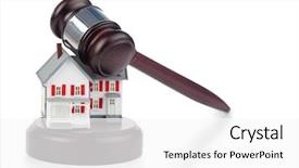  Presentation with toy model - Cool new theme with model and a brown gavel backdrop and a white colored foreground