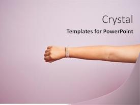 Model Arm With Beautiful Handmade PPT template 51 | CrystalGraphics
